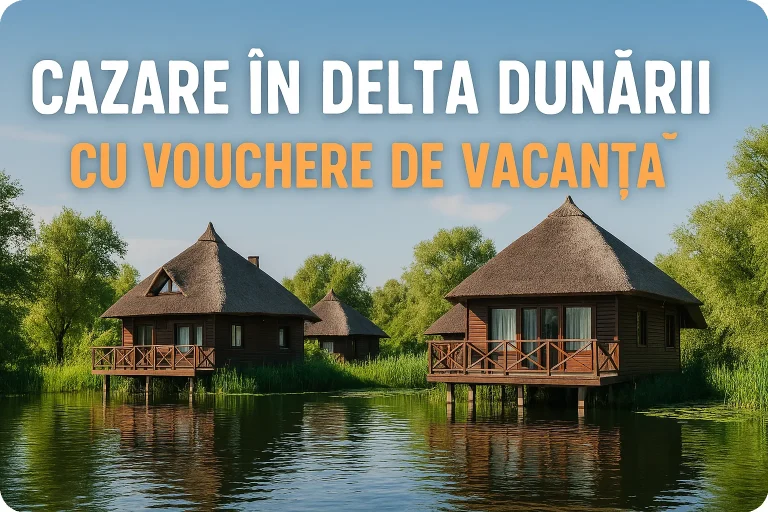 Cazare în Delta Dunării cu vouchere de vacanță