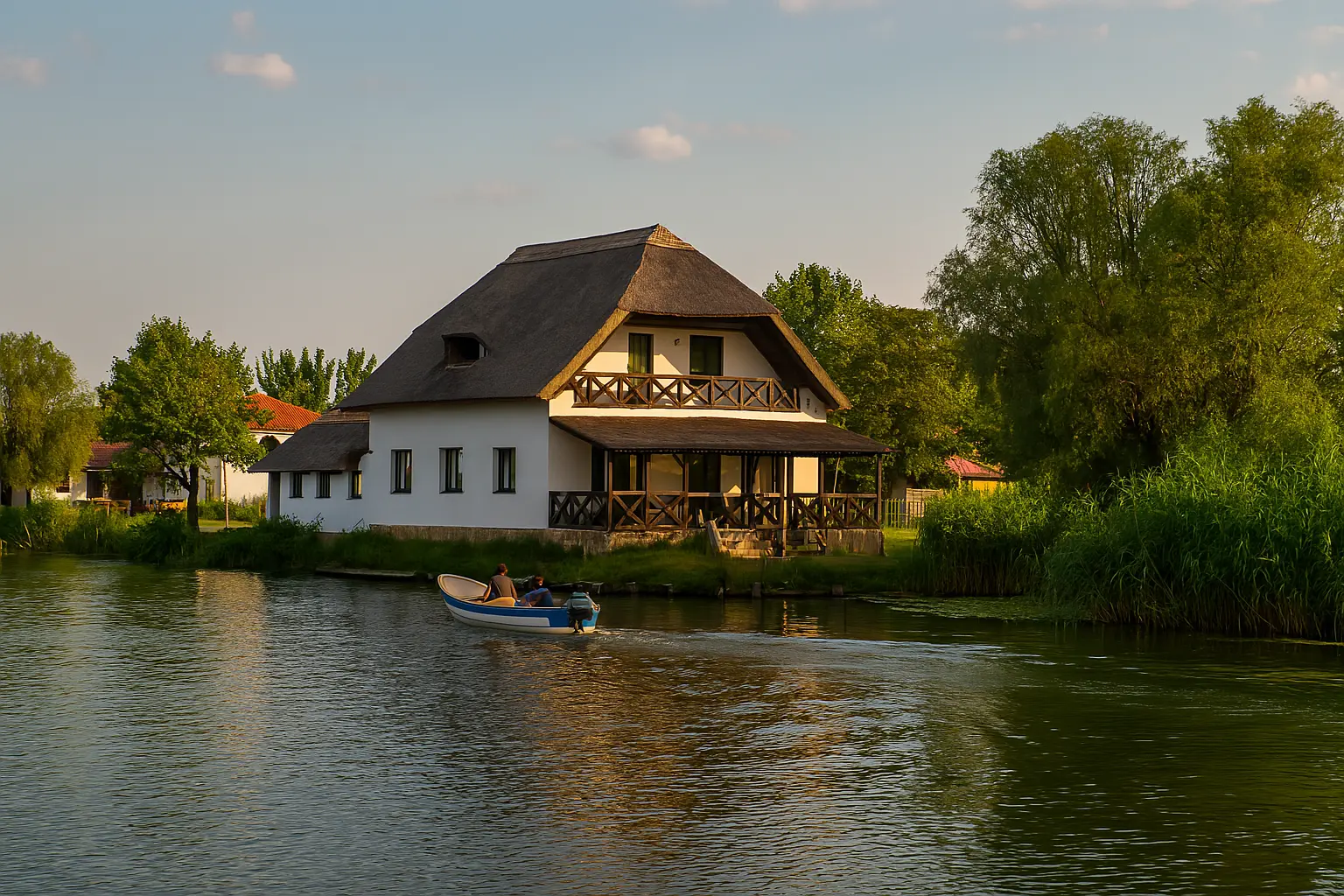 Cazare cu pensiune completă în Delta Dunării