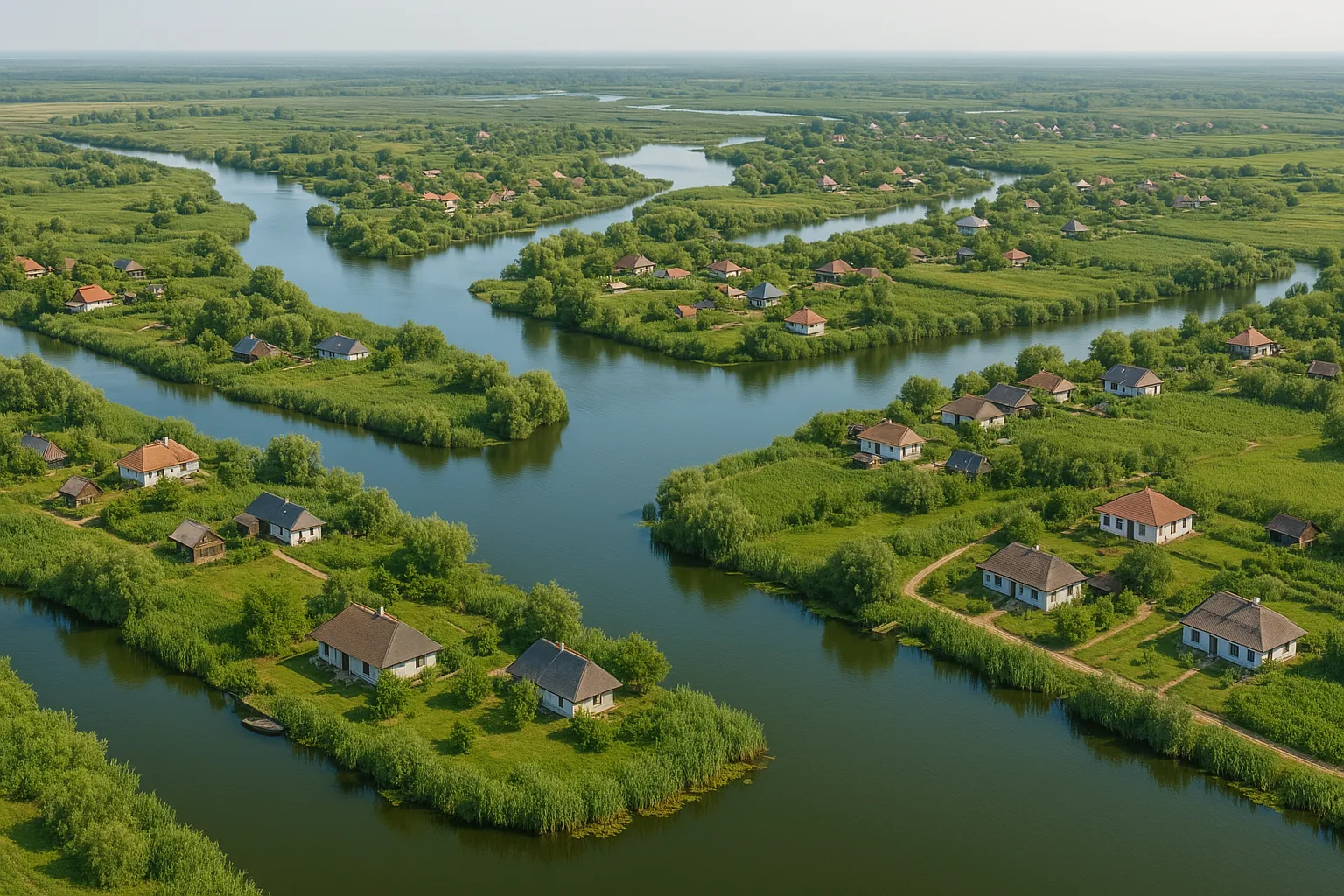 Harta pensiuni Delta Dunării – Unde te poți caza în funcție de zonă