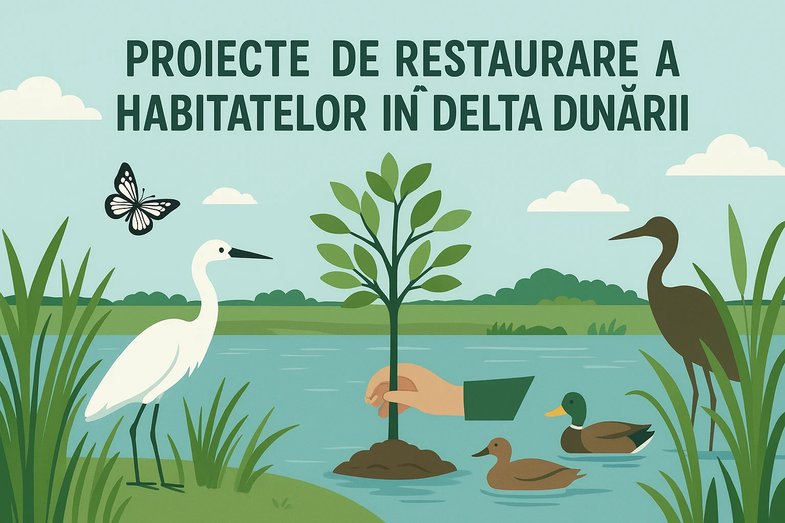 Proiecte de Restaurare a Habitatelor în Delta Dunarii 2 Proiecte de Restaurare a Habitatelor în Delta Dunarii